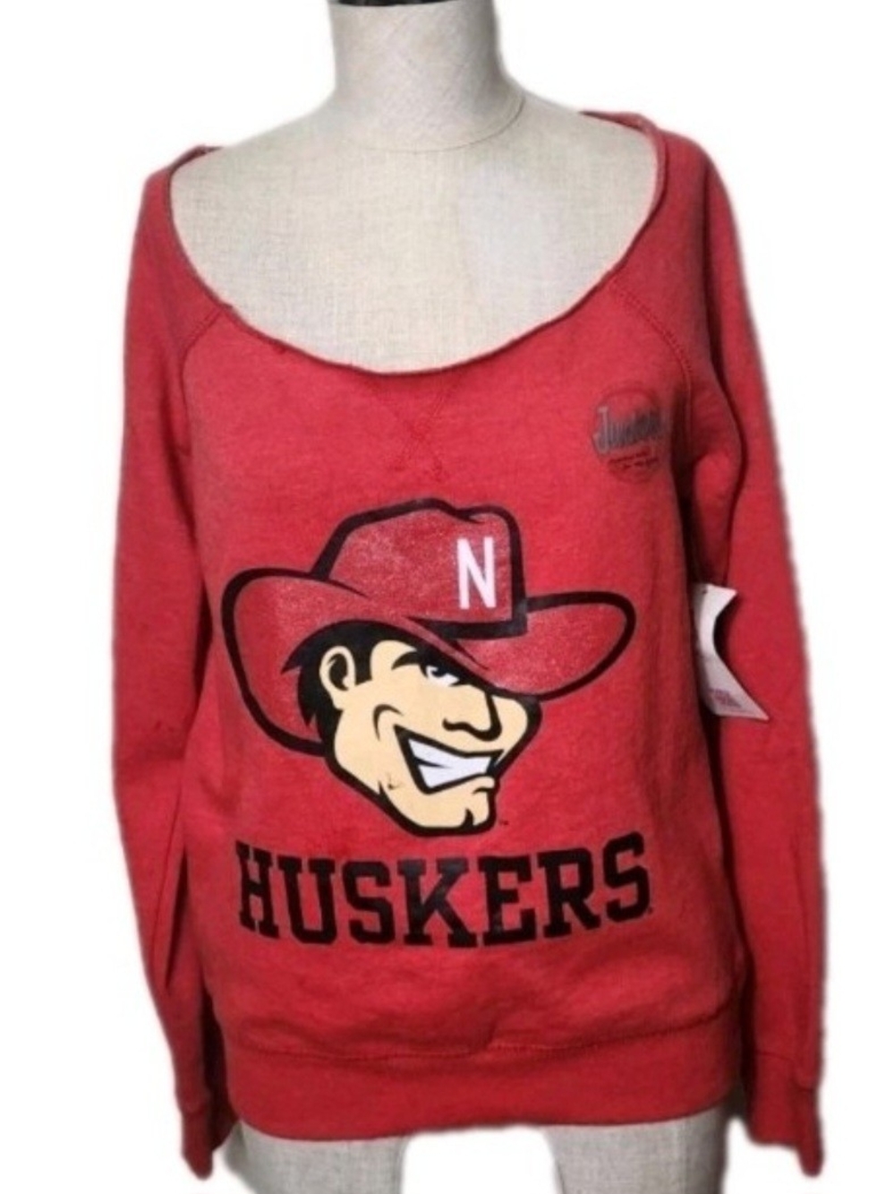 Sports Apparel Junior's Girls NEBRASKA HUSKERS Sweatshirt Size Medium (7-9) Red